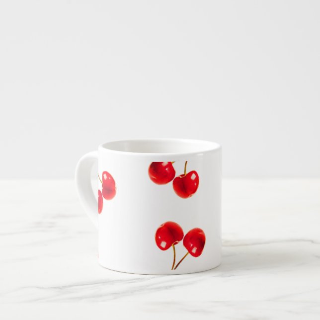 Tasse Expresso cerises vive (Devant gauche)