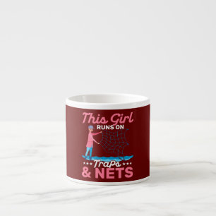 Tasse Expresso Cette Fille Court sur des Pièges Filet Scientifiqu