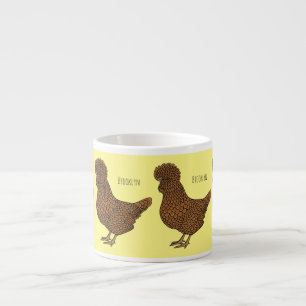 Tasse Expresso Chamois polish chicken cartoon illustration  