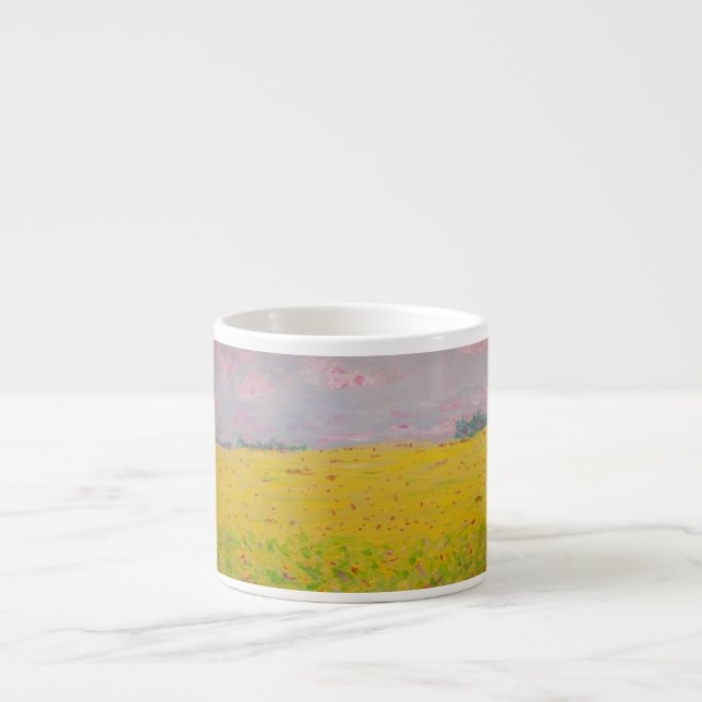 Tasse Expresso champs de tournesol (Devant)