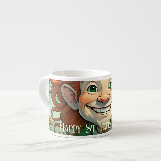 Tasse Expresso Chance de sourire à la Saint-Patrick (Devant gauche)
