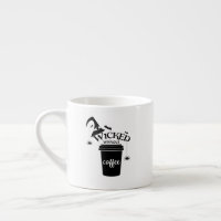Chapeau de sorcière noir mignon et drôle sans café