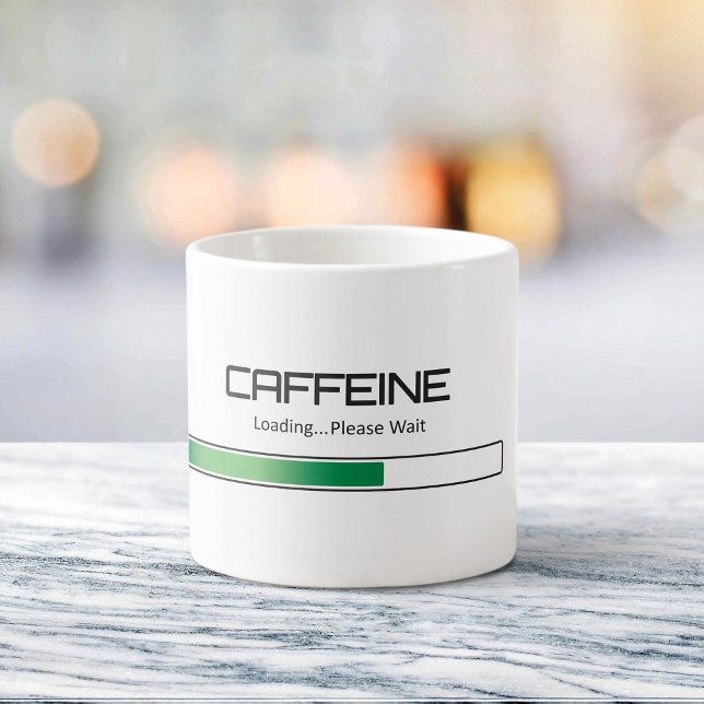 Tasse Expresso Chargement de caféine (Créateur téléchargé)