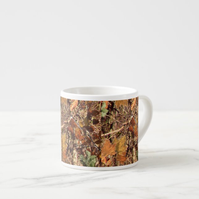 Tasse Expresso Chasseur de la nature Automne Camouflage peinture  (Devant droit)