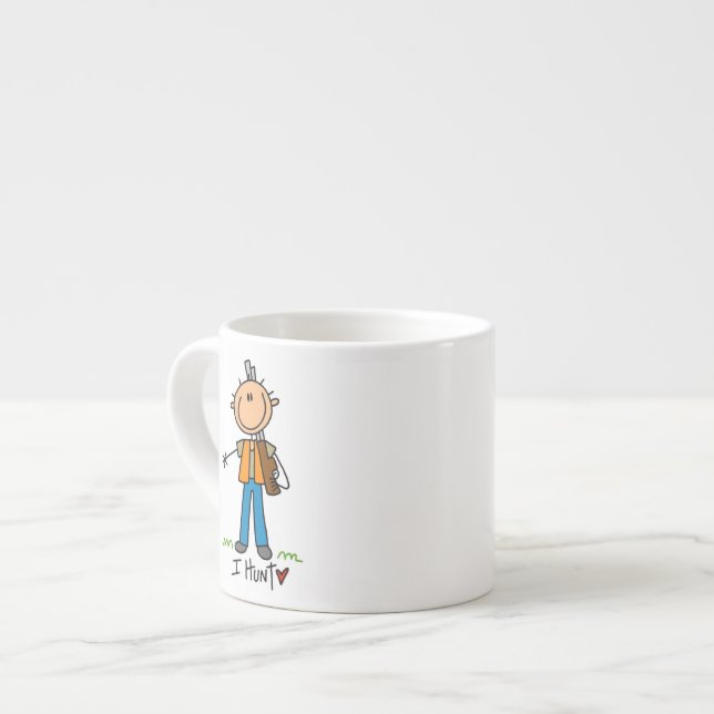 Tasse Expresso Chasseur de Stick Figure (Devant gauche)