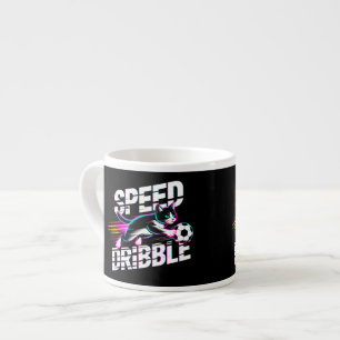 Tasse Expresso Chat de dribble électrique - Amoureux du football