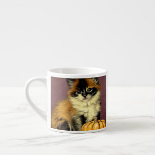 Tasse Expresso Chat de Halloween Ragdoll Vintage