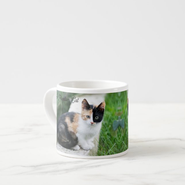 Tasse Expresso Chat Fantôme de l'Opéra (Devant gauche)