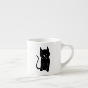 Tasse Expresso Chat noir mignon