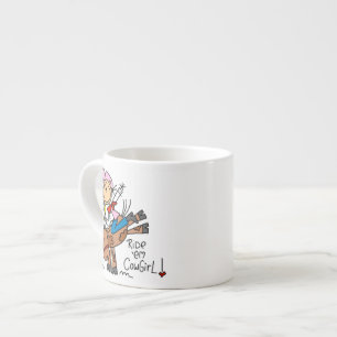 Tasse Expresso Chemise Ride Em Cowgirl et Cadeaux