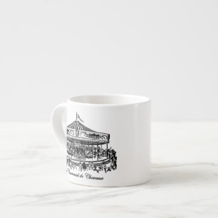 Tasse Expresso Cheval de Carrousel français Vêtements et cadeaux