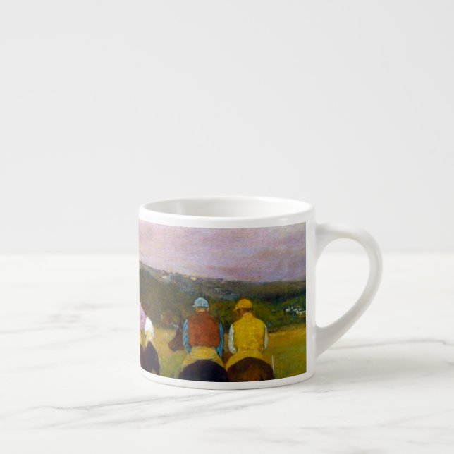 Tasse Expresso Chevaux de course Edgar Degas à Longchamp (Droite)