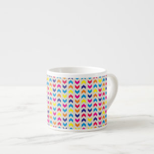 Tasse Expresso Chevron aztèque coloré
