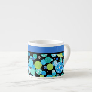 Tasse Expresso Chic Espresso Mug, Motif des lunes bleues