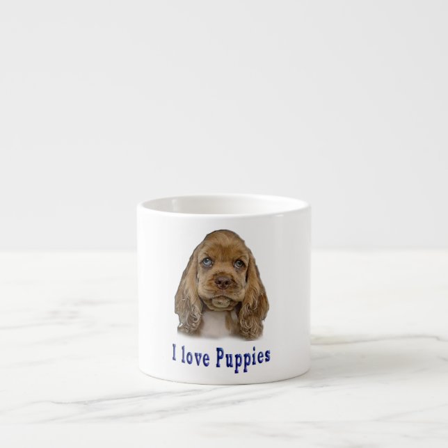 Tasse Expresso Chiens de chiots (Devant)