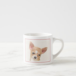 Tasse Expresso Chihuahua Peinture - Cute Original Chien Art