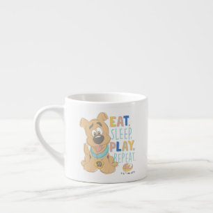 Tasse Expresso Chiot Scooby-Doo "Mange, Dors, Joue, Répète"