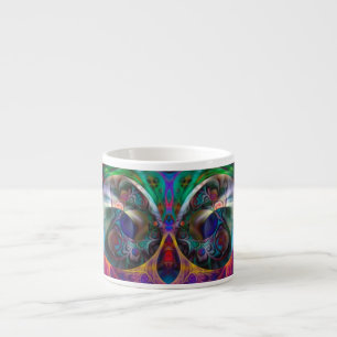 Tasse Expresso Chouette Abstraite de l'Apophyse I
