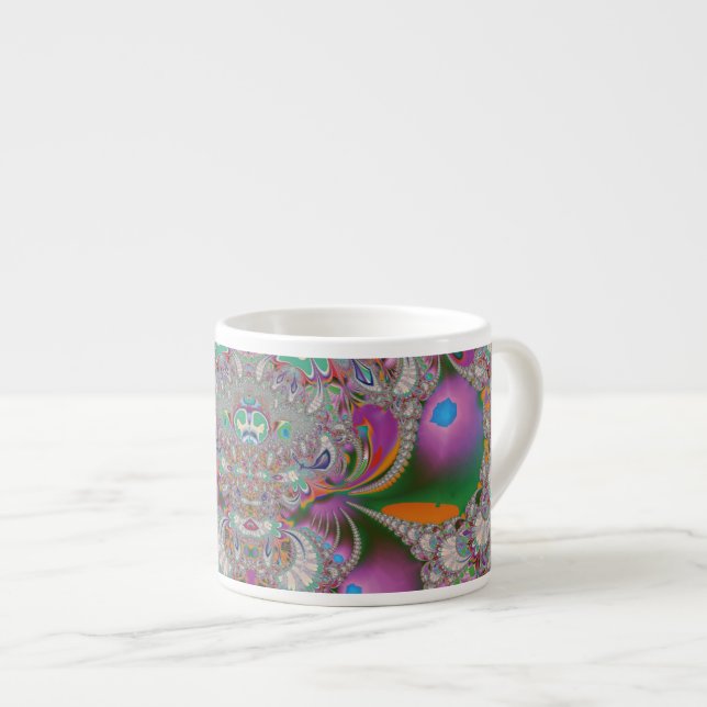 Tasse Expresso Chouette de printemps (Devant droit)