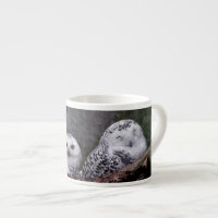 Chouette Harfang Couple Art Bois Faune