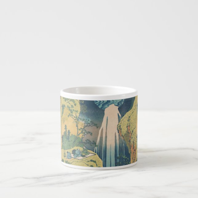 Tasse Expresso Chutes d'Amida d'Hokusai Japon Cascade  (Devant)