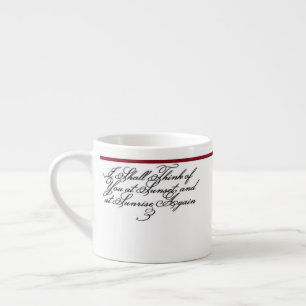 Tasse Expresso Citation de Dickinson - Lever, Coucher du soleil