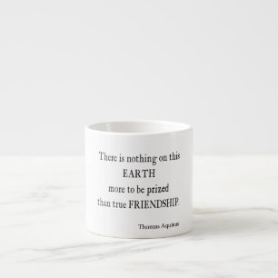 Tasse Expresso Citation inspirée d'amitié vintage d'Aquinas