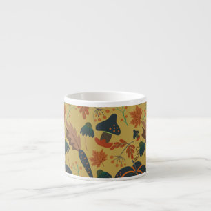 Tasse Expresso Citrouilles et carottes motif sans soudure