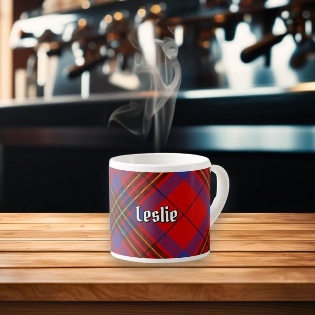 Tasse Expresso Clan Leslie Red Tartan (Créateur téléchargé)