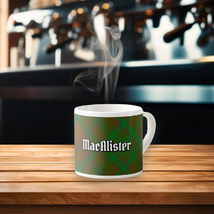 Tasse Expresso Clan MacAlister de Glenbarr Hunting Tartan