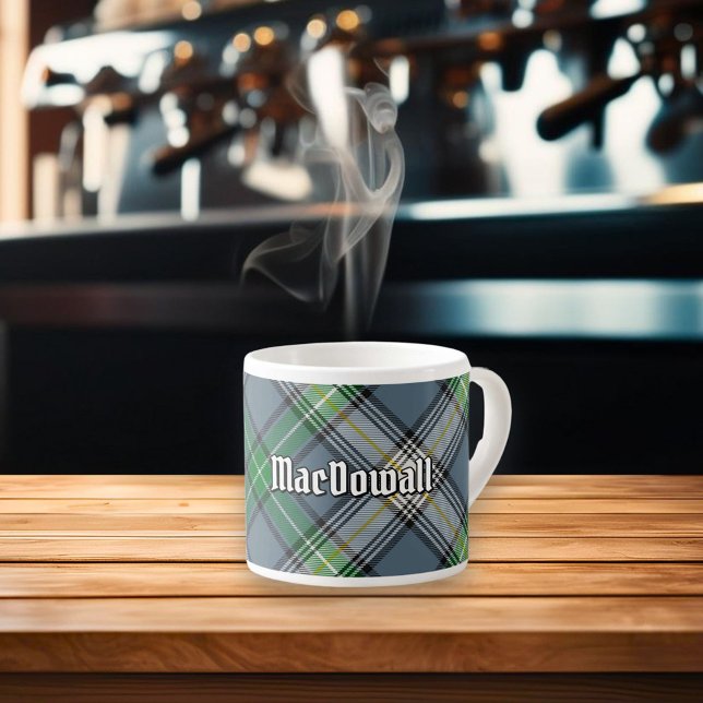 Tasse Expresso Clan MacDowall Tartan (Créateur téléchargé)