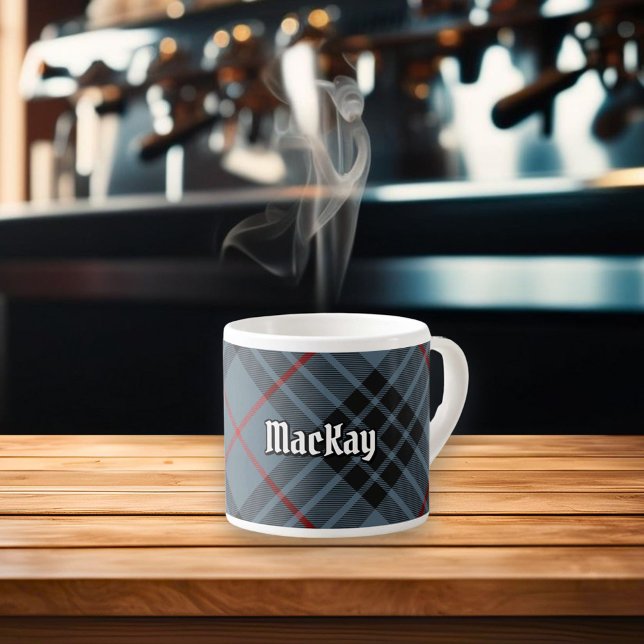 Tasse Expresso Clan MacKay Blue Tartan (Créateur téléchargé)