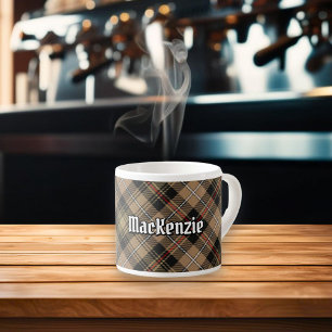 Tasse Expresso Clan MacKenzie Chasse Tartan Espresso Coupe Brown