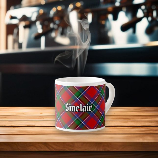 Tasse Expresso Clan Sinclair Tartan (Créateur téléchargé)