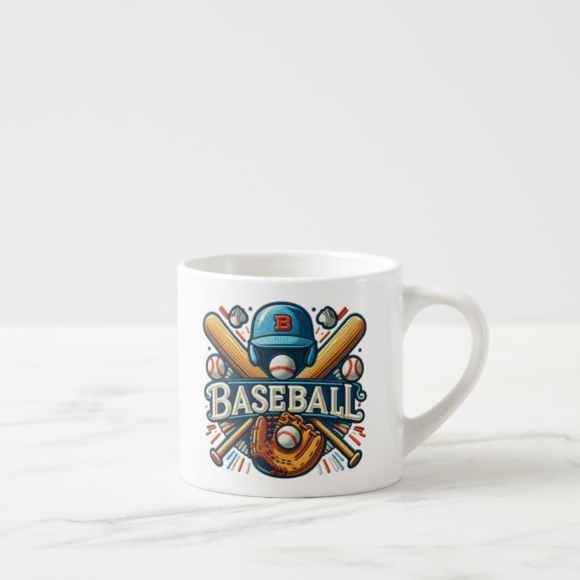 Tasse Expresso Classique Baseball Essentials / Stylish Retro Lege (Droite)