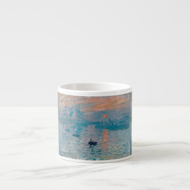 Tasse Expresso Claude Monet Impression Soleil Levant Français (Devant)