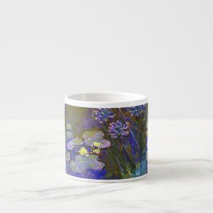 Tasse Expresso Claude Monet Nymphéas Agapanthus Art Vintage