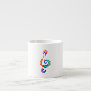 Tasse Expresso Clé arc-en-ciel