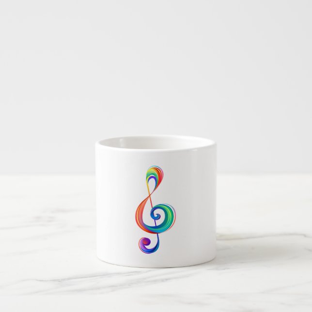 Tasse Expresso Clé arc-en-ciel (Devant)