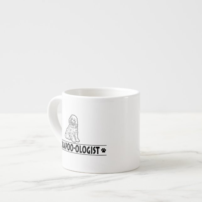 Tasse Expresso Cockapoo humoristique (Devant gauche)