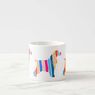 Tasse Expresso Cocker Spaniel silhouette moderne