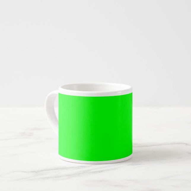 Tasse Expresso Code hexadécimal vert néon 00FF00 (Devant gauche)