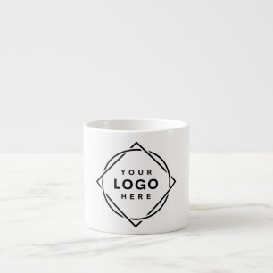 Tasse Expresso Code QR noir élégant et élégant