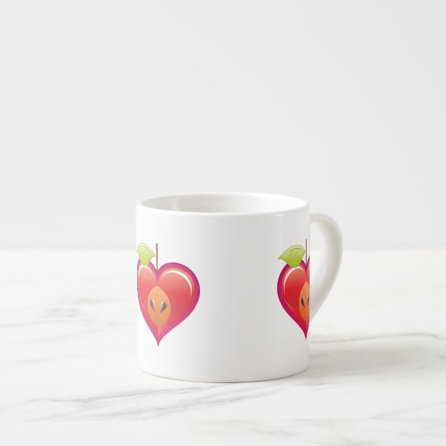 Tasse Expresso Coeur Apple (Devant droit)