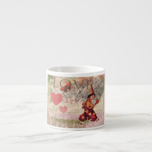 Tasse Expresso Cœur d'amour Chérubin de la Saint-Valentin