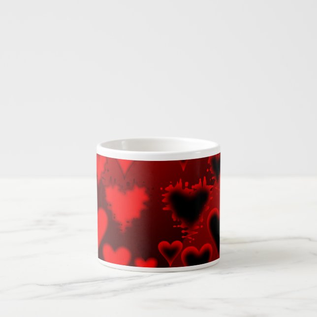 Tasse Expresso Coeurs (Devant)
