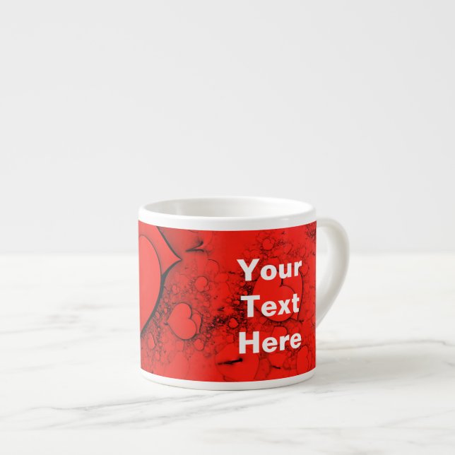 Tasse Expresso Coeurs sensibles (Devant droit)
