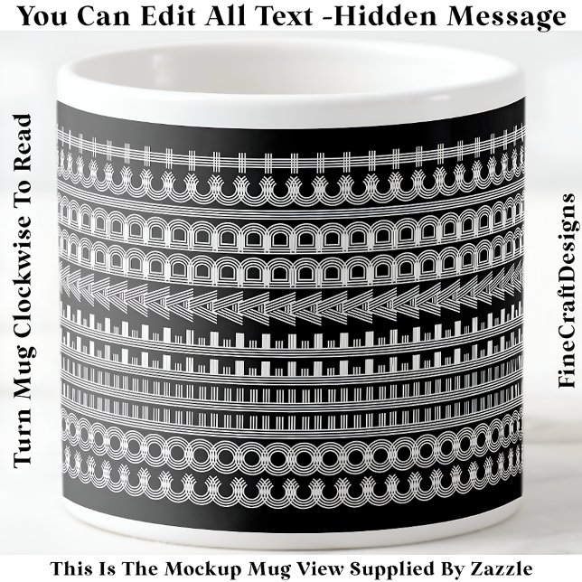 Tasse Expresso Coffee Addict Message caché Grosse nouveauté 111W (Créateur téléchargé)