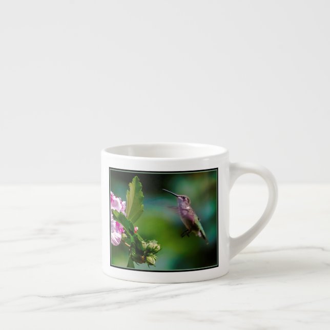 Tasse Expresso Colibri à gorge rubis - Photo originale (Droite)