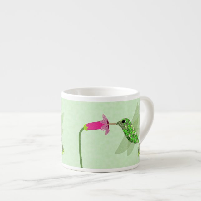 Tasse Expresso Colibri vert (Devant droit)